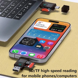 Transparenter SD-TF-Speicherkartenleser USB-Typ-C für Blitz für das iPhone - Afbeelding 1 van 17