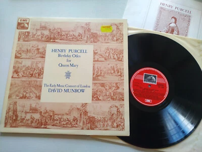 Purcell Birthday Odes For QUEEN Mary Munrow Asd 3166 - LP 12 " vinile VG/VG Am - Photo 1/4
