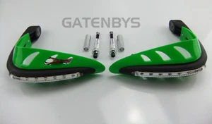 Green LED Motorcycle Hand Guard For Kawasaki KMX125 KMX200 KMX 125 200 Handguard - Picture 1 of 9