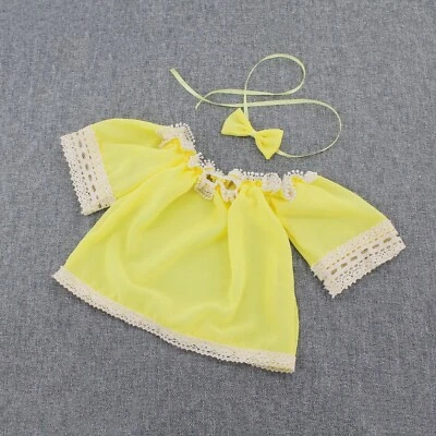 Recién Nacido Bebé Niña Encaje Top Fuera del Hombro Moño Diadema Fotografía Sesión de Fotos Foto 1 de 4