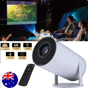 Mini Portable LED Projector For Android 11 5G Wifi Bluetooth Home Theater HDMI - Picture 1 of 13