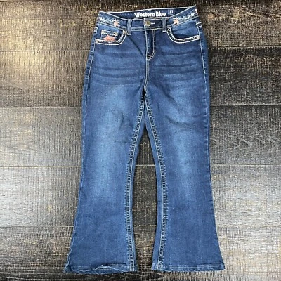 Western Blue Flare High Rise Stretch Blue Casual Jeans Women's Size 11 - Image 1 of 4