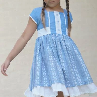 Niñas WDW Bien Vestido Lobo Azul Días Escolares Vestido Talla 6 En muy buen estado Foto 1 de 4