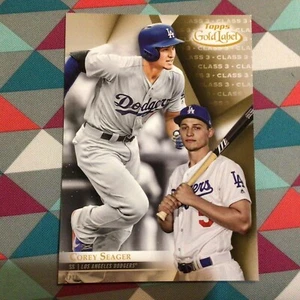 Corey Seager #53 Dodgers Class 3 Version 07/10 made 2018 Topps Gold Label 5x7 - Picture 1 of 2