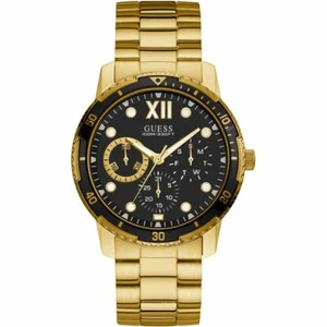 AUTHENTIC GUESS WATCH MEN'S OPTIMUM W1173G3 GOLD BRAND NEW RRP: $449.95 - Picture 1 of 3