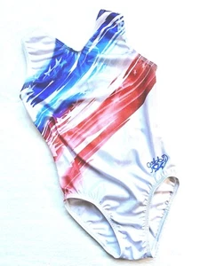 GABBY Douglas GK Elite LEOTARDO Gimnasia BANDERA Old Glory EE. UU. Tanque Gabrielle AS - Imagen 1 de 7