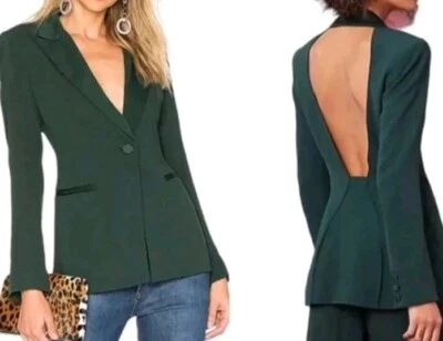 Новый женский блейзер Diane Von Furstenberg с воротником и открытой спиной размер: 2 - Изображение 1 из 4