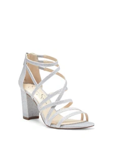 Women's Jessica Simpson Staccey Sandal, Style:JS-STASSEY, Size 11, Color Silver - Picture 1 of 13