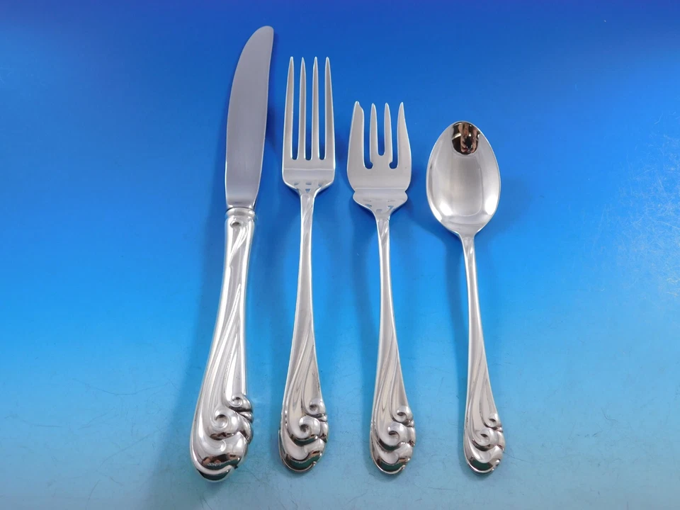 Dancing Surf by Kirk 纯银常规尺寸套装 4 件 — 第 1/4 张图片