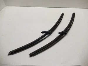 VINTAGE NOS 14" TRICO BLACK FINISH IMPORT MADE IN ENGLAND WIPER BLADE PAIR - Picture 1 of 6