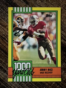 1990 Topps 1000 YD Club - #1 Jerry Rice - S.F. 49ers - NM-Mint Condition - Picture 1 of 2
