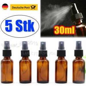 5 Stk 30ml Glas Flasche Sprühflasche Leerflasche Sprühbehälter Pumpsprühflasche - Bild 1 von 9