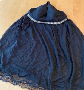 VICTORIA’S SECRET SEXY LITTLE THINGS RHINESTONE SHEER CHIFFON BABYDOLL TEDDY 34C - Picture 1 of 5