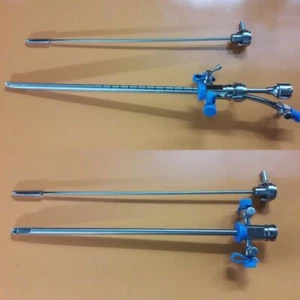 22Fr SS Cystoscope Compatible Sheath Double Channel With Bridge Instruments - Picture 1 of 15