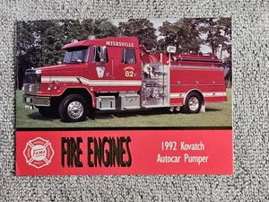 1993 FAMA Bon Air Series 1 #70 1992 Kovatch Autocar Pumper Myersville, Maryland  - Picture 1 of 2
