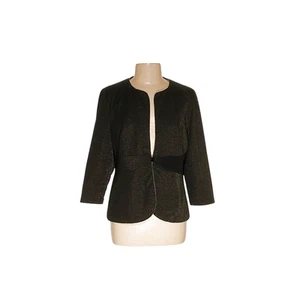 Alex Evenings Black Striped Cardigan XL - Picture 1 of 4