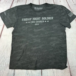 Eric Church Friday Night Solider T-Shirt schwarz Tarnmuster Gather Again Tour offiziell M - Bild 1 von 8