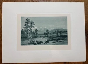 1888 Photogravure “The San Francisco Mountains” by Julian Rix “Picturesque CA” - Picture 1 of 6