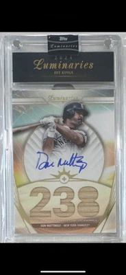 2024 Topps Luminaries Don Mattingly Hit Kings Autographed Relic /15 - Image 1 of 2