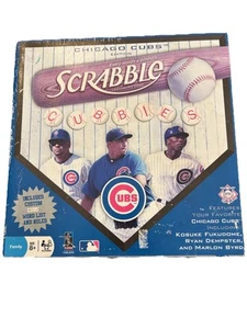 Vintage 2009 MLB Chicago Cubs Edition Scrabble Board Word Game Hasbro Complete - Picture 1 of 13