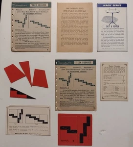 Vintage Magic Puzzle Items, Exhibit Card, Magic Calendar, 'Teen Square Puzzles - Picture 1 of 1