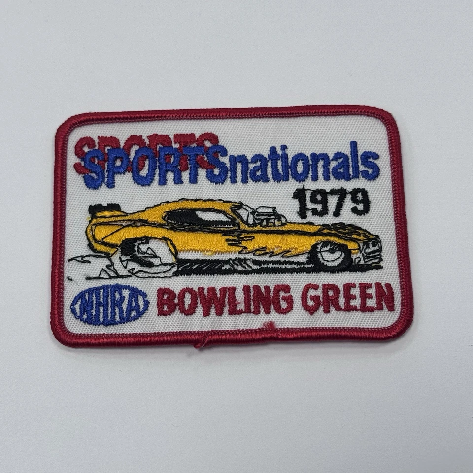Vintage NOS 1979 NHRA Annual Sports Nationals Bowling Green KY Racing Patch - Image 1 of 2