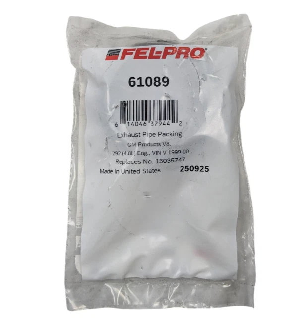 Junta de flange de tubo de escape Fel-Pro 61089 para Chevrolet Silverado GMC Sierra - Imagem 1 de 1