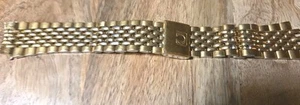 OMEGA STAINLESS Steel GOLD Tone Watch Band With Logo. Lot 99 - Picture 1 of 10