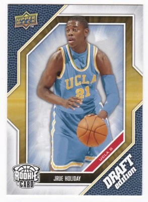 2009-10 Upper Deck Draft Edition JRUE HOLIDAY RC #55. UCLA Bruins. - Image 1 of 3