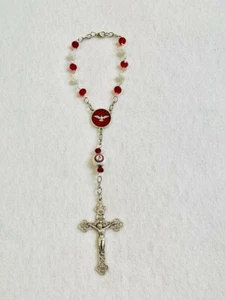 UNIVERSITY ALABAMA ROSARY AUTO MIRROR ACCESSORY NCAA ORNAMENT COLLEGE ROLL TIDE - Picture 1 of 5