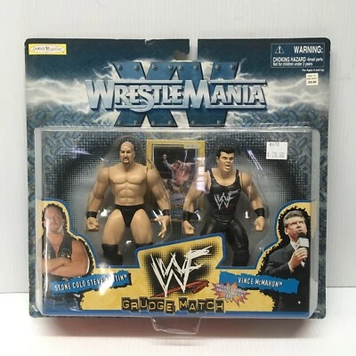 Figura de lucha libre WWF WrestleMania "Stone Cold & Vince McMahon" XV Grudge Match Foto 1 de 4