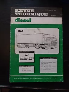 Revue Technique PL Daf 2805 3305 3605 RT Diesel Daf Poids Lourd Camion - Imagen 1 de 7
