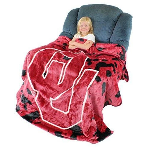 College Covers Oklahoma Sooners Throw Blanket / Bedspread, 63" x 86", Model Cover