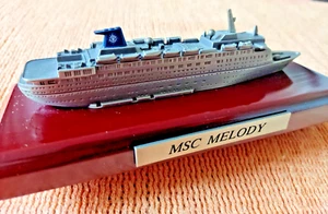 RARITÄT: MSC MELODY +Kreuzfahrtschiff+ sehr seltenes Schiffsmodell massiv Metall - Imagen 1 de 10