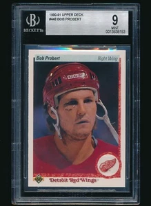 1990-91 Upper Deck #448 Bob Probert BGS 9 Mint - Picture 1 of 2
