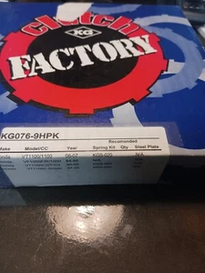 KG Clutch Factory - KG076-9HPK - Juego de discos de embrague de alto rendimiento - Imagen 1 de 1