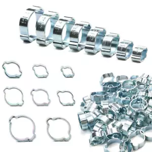 10/5Tlg Schlauchschellen 2Ohr Schlauchklemmen Schlauchbinder Schellen 5mm-20mm - Bild 1 von 7