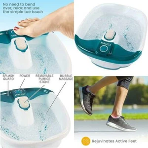 Bañera Pedicura Pie Remojo Baño Masaje Mate Remojo Calor Spa Burbuja Relajación - Imagen 1 de 9