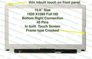 15.6" FULL HD LCD Screen Display LP156WF5-SPA1 SP A1 4 Dell DP/N 0RG1D2 FHD IPS - Picture 1 of 6