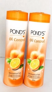 Pond’s Oil Control Talc Orange Peel Extract & Sun Protection 100 g Two Pack - Picture 1 of 4