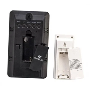 Indoor/Outdoor Digital Thermometer with Barometer & Timer Black - Picture 1 of 6