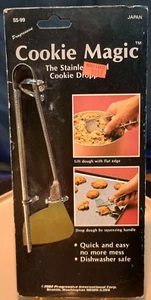 1982 Progressive Cookie Magic Edelstahl Kekstropfer Vintage Neu in OVP New - Bild 1 von 7