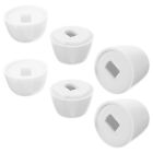  6 Pairs of Toilet Bolt Caps Bathroom Toilet Bolt Caps Covers with Washers