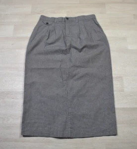 Maxi Falda Lee Informals Midi Pata de Gallo Años 90 Occidental De Colección - Imagen 1 de 6