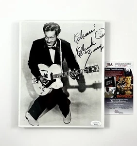 Chuck Berry Hand Signed 8x10 Photo Board Professionally Mounted JSA Certified 🔥 - Picture 1 of 4