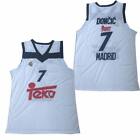 Mens Teka 7# Doncic Basketball Jersey All Stitched Retro Euro Basketball Jersey