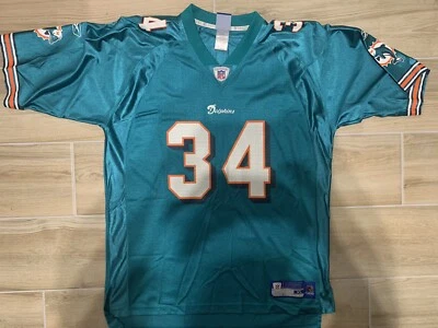 Camiseta Ricky Williams Miami Dolphins NFL Reebok On Field Talla XL NUEVA SIN ETIQUETAS RARA DE COLECCIÓN Foto 1 de 4