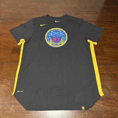 Golden State Warriors Chinese New Year Nike T-Shirt XL , Black/Yellow/Red/Blue - Image 1 of 4