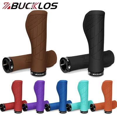 BUCKLOS Bicycle Handlebar Grips Ergonomic MTB Road Bike Anti-Slip Grips Lock-on - Image 1 of 4