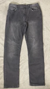 The Perfect Jean NYC Jeans Uomo 44x30 Nero Grigio Vestibilità Atletica Elasticizzato Sbiadito - Foto 1 di 9